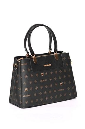 کیف دوشی مشکی زنانه چرم مصنوعی Armine - کد 211648335