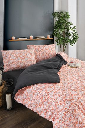 روتختی دونفره نارنجی پنبه ای TEKSMODA HER MODA ONDA - کد 889928322