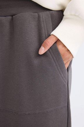 شلوار کرمگن طوسی زنانه پاچه تنگ Defacto - کد 889934469