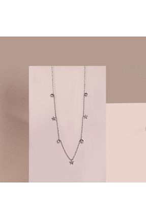 گردنبند استیل ( فولاد ) زنانه استیل ضد زنگ FOURSOLOS - کد 889934959
