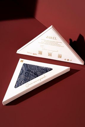 روسری سرمه ای پلی استر JAWEL - کد 889949147