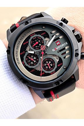 ساعت مچی مشکی مردانه 52 میلی متر Naviforce - کد 889943479