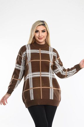 پلیور قهوه ای زنانه Relaxed NEWCO - کد 889945033