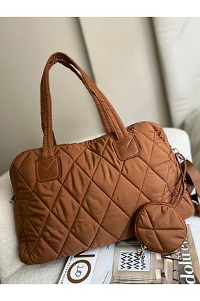 کیف دستی قهوه ای زنانه ابعاد کوچک ZEYZEYBUTİK - کد 889957531