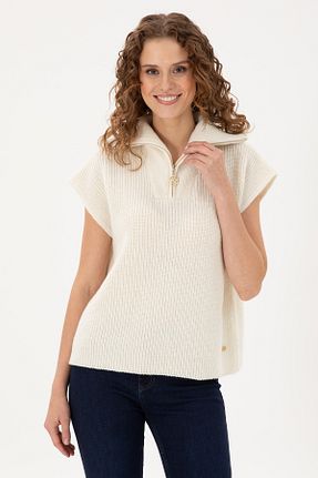 پلیور بژ زنانه ساده U.S. Polo Assn. - کد 889962083