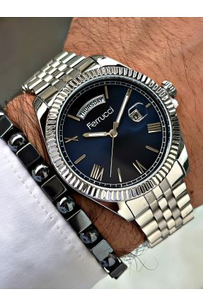 ساعت مچی طوسی مردانه 41-45 میلی متر Ferrucci - کد 889991255