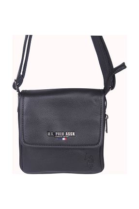 کیف دوشی مشکی مردانه چرم مصنوعی U.S. Polo Assn. - کد 14055359