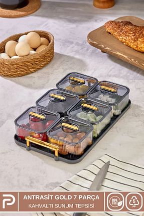 سرویس قهوه خوری طوسی 6 نفره Poomy - کد 841141152