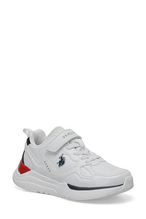 کفش اسنیکر سفید بچه گانه بند دار U.S. Polo Assn. - کد 855712827