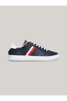 کفش اسنیکر سرمه ای مردانه چرم اصل Tommy Hilfiger - کد 829504890