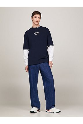 کفش اسنیکر سرمه ای مردانه بند دار Tommy Hilfiger - کد 788971888