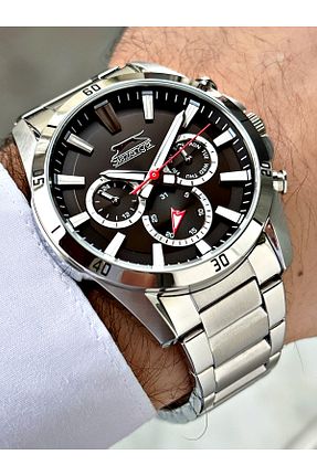 ساعت مچی طوسی مردانه 41-45 میلی متر Slazenger - کد 890072664