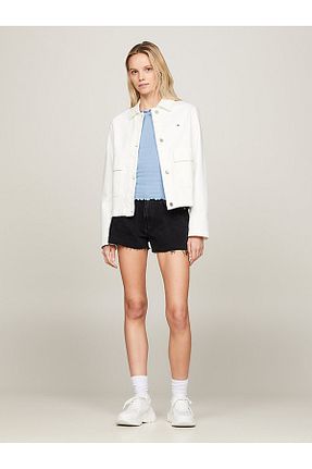 شلوارک و برمودا مشکی زنانه رگولار Tommy Hilfiger - کد 813480682