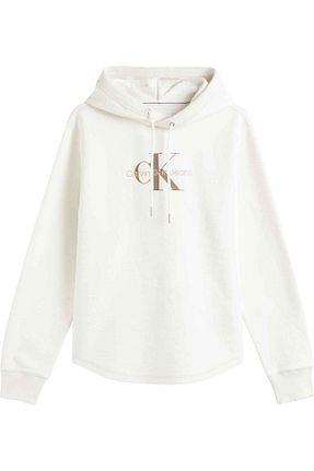 سوئیشرت سفید مردانه ساده Calvin Klein - کد 742775207