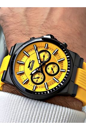 ساعت مچی زرد مردانه 41-45 میلی متر Slazenger - کد 781848960