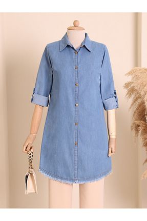 تونیک آبی زنانه بافتنی Modamorfo - کد 339923408