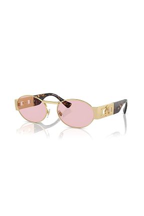 عینک آفتابی طلائی زنانه 58 Versace - کد 785335696