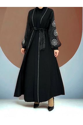 لباس مجلسی حجاب مشکی زنانه یقه ایستاده Modamorfo - کد 368723924