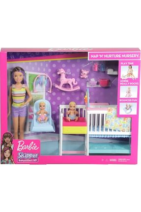 عروسک و اکسسوری صورتی بچه گانه Barbie - کد 79011180
