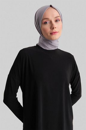 ست بالاتنه و پائین تنه حجاب مشکی زنانه رگولار Armine - کد 871257955