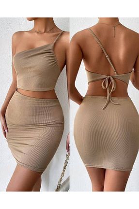 لباس بژ زنانه لیکرا hipnoz butik - کد 890165052
