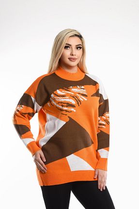 پلیور حجاب نارنجی زنانه پشمی NEWCO - کد 890845546