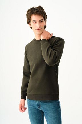 سوئیشرت خاکی مردانه ساده Loft - کد 890196516