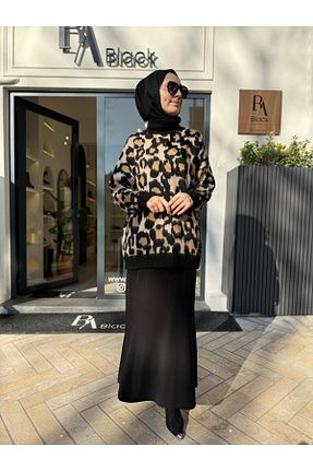 دامن حجاب مشکی زنانه Fitted Almarwah Black - کد 890199935
