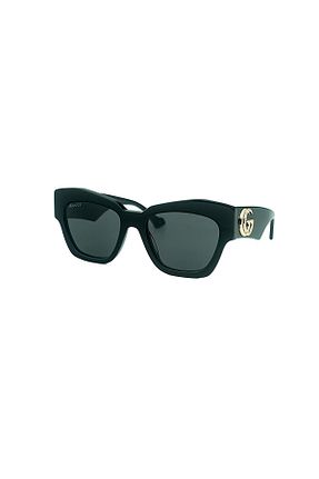 عینک آفتابی مشکی زنانه UV400 Gucci - کد 808175378
