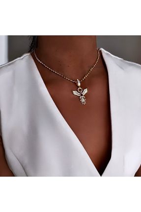 گردنبند استیل ( فولاد ) رنگی زنانه روکش طلا neslyaccessories - کد 890846074