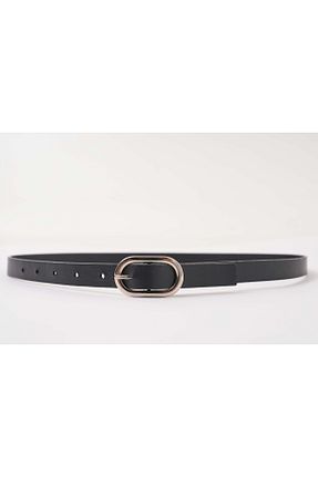 کمربند مشکی زنانه چرم مصنوعی barış sülün lovebox - کد 890200132