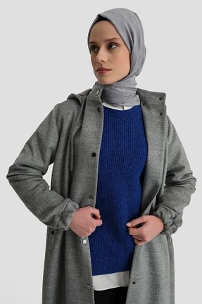 کاپشن حجاب طوسی زنانه Relaxed Armine - کد 890193218