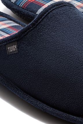 دمپائی خانگی سرمه ای مردانه پارچه ای Twigy - کد 890200275
