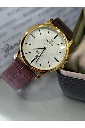 ساعت مچی قهوه ای مردانه 41 میلی متر Raymond - کد 890202790