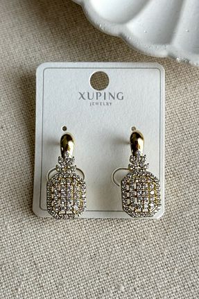 گوشواره استیل (فولاد) طلائی زنانه استیل (فولاد) MODA - کد 890209234
