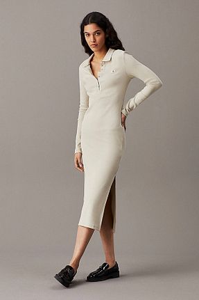 لباس طوسی زنانه بافتنی Calvin Klein - کد 890906334
