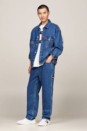 بادگیر و بارانی سرمه ای مردانه پنبه ای Tommy Jeans - کد 890905020