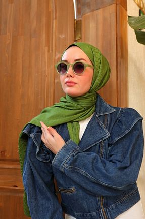 شال سبز زنانه ویسکون Silk Home - کد 890299301