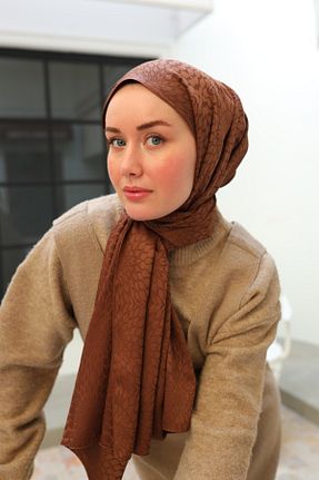 شال قهوه ای زنانه ویسکون Silk Home - کد 890301517