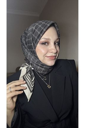 روسری مشکی پنبه ای İREM - کد 890297250