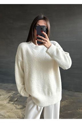 پلیور نباتی زنانه Comfort KAJU STİL - کد 890298877