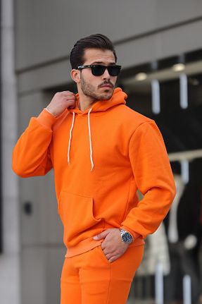 سوئیشرت نارنجی مردانه ساده ruNadeS - کد 890298945