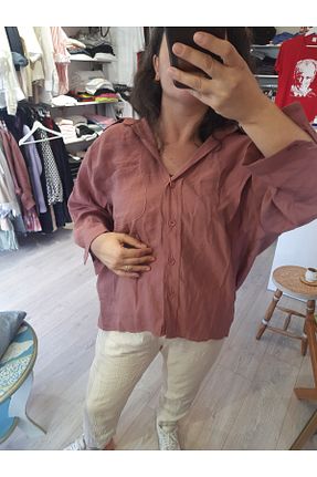پیراهن زرشکی زنانه اورسایز ALVWOMAN - کد 890299645