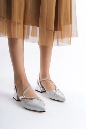 کفش مجلسی زنانه چرم مصنوعی BARAZİ MODA - کد 890300047