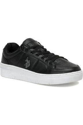 کفش اسنیکر مشکی مردانه چرم اصل U.S. Polo Assn. - کد 760367233