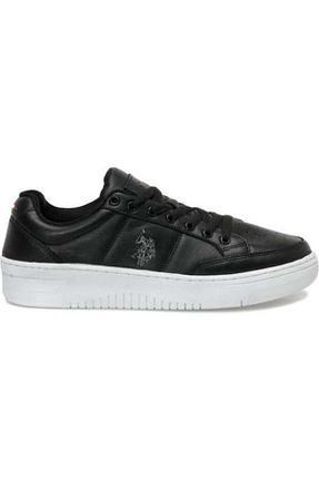 کفش اسنیکر مشکی مردانه چرم اصل U.S. Polo Assn. - کد 760367233