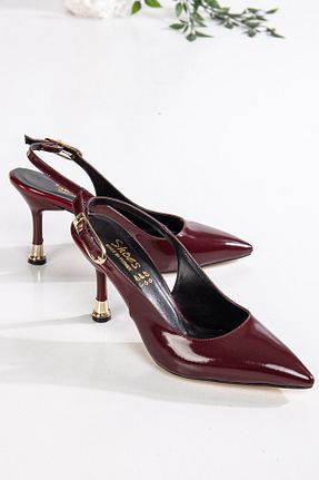 کفش استایلیتو زرشکی پاشنه نازک Mc vay Shoes - کد 890984574