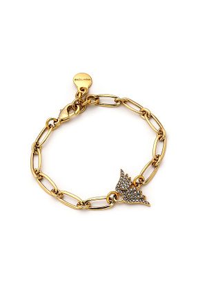 دستبند جواهر طلائی زنانه زیرکن Mon Reve - کد 829644180
