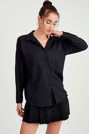 پیراهن سرمه ای زنانه اورسایز Vitrin - کد 847537699