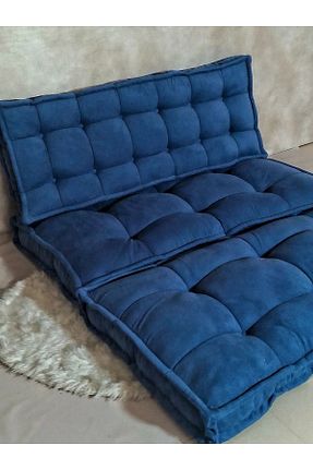 پوف و نیمکت سرمه ای 120 x 80 beyzima - کد 890285933